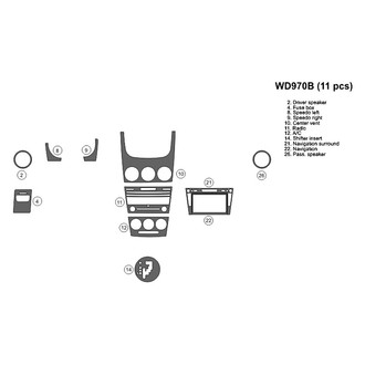 B&I® - 2D Blackwood Small Dash Kit (11 Pcs)