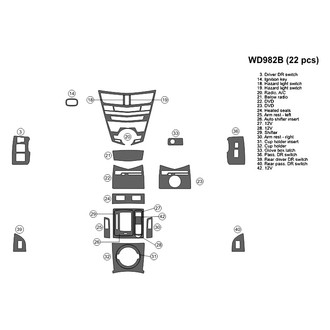 B&I® - 2D Blackwood Small Dash Kit (22 Pcs)
