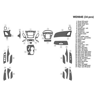 B&I® - 2D Blackwood Large Dash Kit (34 Pcs)