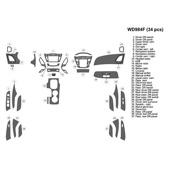 B&I® - 2D Blackwood Large Dash Kit (34 Pcs)