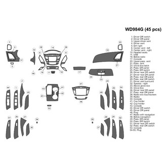 B&I® - 2D Blackwood Large Dash Kit (46 Pcs)
