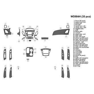 B&I® - 2D Blackwood Medium Dash Kit (36 Pcs)