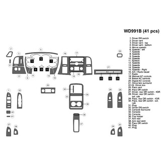 B&I® - 2D Blackwood Medium Dash Kit (41 Pcs)