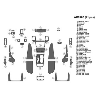 B&I® - 2D Blackwood Large Dash Kit (41 Pcs)