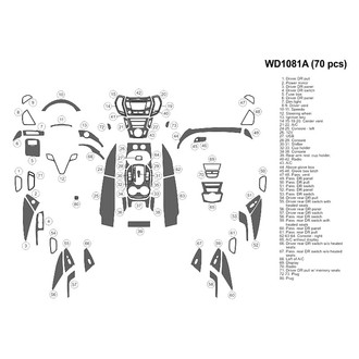 B&I® - 2D Blackwood Large Dash Kit (70 Pcs)