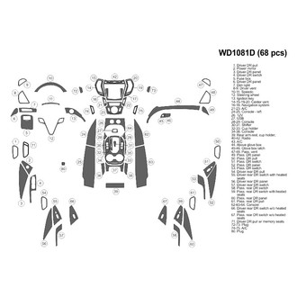 B&I® - 2D Blackwood Large Dash Kit (68 Pcs)