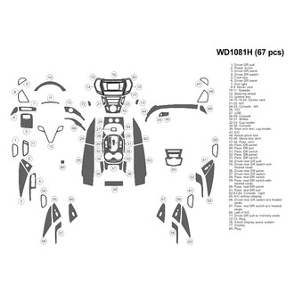 B&I® - 2D Blackwood Large Dash Kit (67 Pcs)