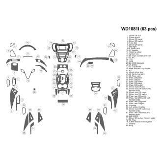 B&I® - 2D Blackwood Medium Dash Kit (63 Pcs)