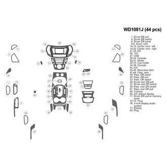 B&I® - 2D Blackwood Small Dash Kit (46 Pcs)