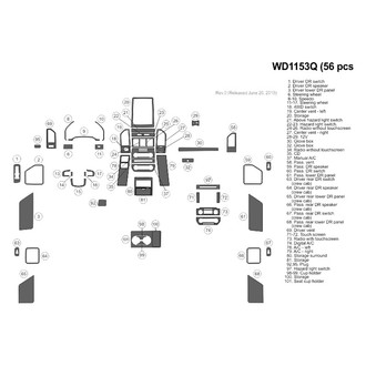 B&I® - 2D Blackwood Large Dash Kit (56 Pcs)