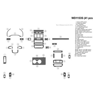 B&I® - 2D Blackwood Small Dash Kit (41 Pcs)