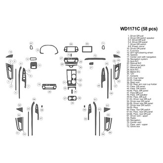 B&I® - 2D Blackwood Large Dash Kit (59 Pcs)