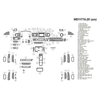 B&I® - 2D Blackwood Large Dash Kit (81 Pcs)