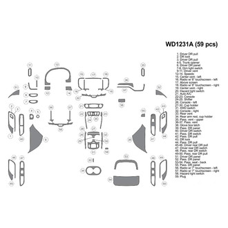 B&I® - 2D Blackwood Large Dash Kit (59 Pcs)