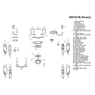 B&I® - 2D Blackwood Small Dash Kit (44 Pcs)