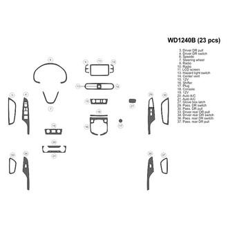 B&I® - 2D Blackwood Small Dash Kit (23 Pcs)