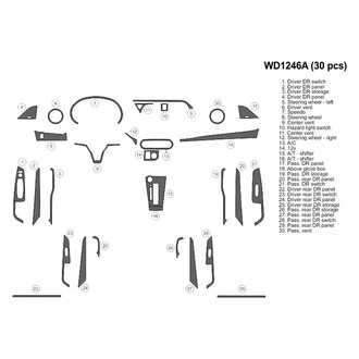 B&I® - 2D Blackwood Large Dash Kit (30 Pcs)