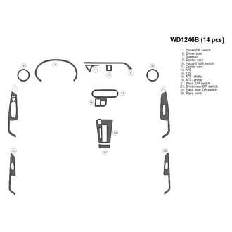 B&I® - 2D Blackwood Small Dash Kit (14 Pcs)