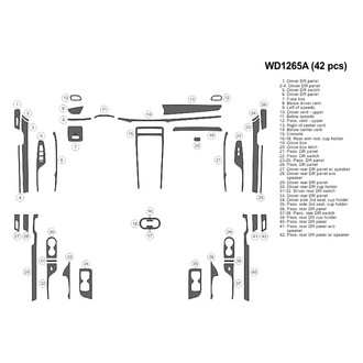 B&I® - 2D Blackwood Large Dash Kit (42 Pcs)