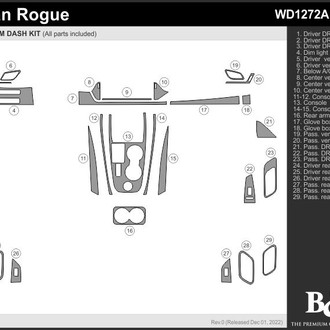 B&I® - 2D Blackwood Large Dash Kit (29 Pcs)