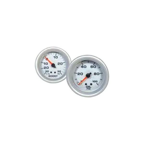 Big End Performance® - 2-5/8" Oil Temperature Gauge, White, 100-280 F