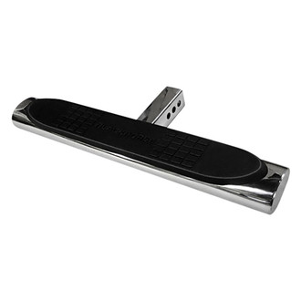 Black Horse® - Oval Polished Hitch Step with Step Pad for 2" Receivers