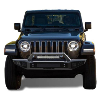 Black Horse® - Armour Full Width Black Front HD Bumper