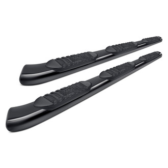 Black Horse® - 5" Extreme Wheel-to-Wheel Black Oval Side Steps