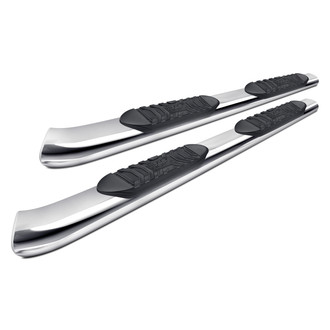 Black Horse® - 5" Extreme Cab Length Polished Oval Side Steps