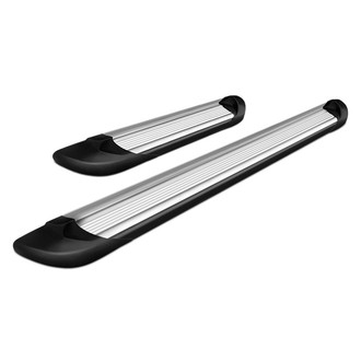 Black Horse® - 6" Transporter Cab Length Silver Running Boards