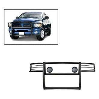 Black Horse® - Modular Design Black Grille Guard with 5.3" Black LED Lights