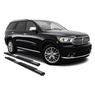 Black Horse® - 4" OEM Replica Black Oval Side Steps