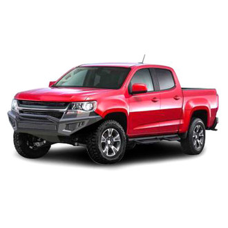 Black Horse® - Armour II Full Width Black Front HD Bumper with Hoop