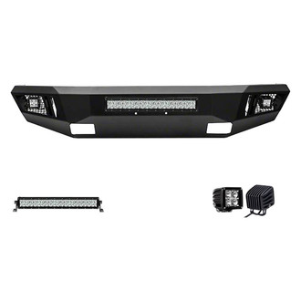 Black Horse® - Armour Full Width Black Front HD Bumper