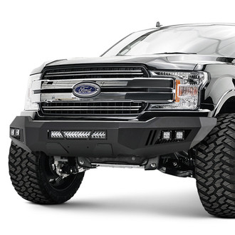Black Horse® - Armour Full Width Black Front HD Bumper