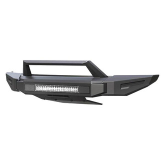 Black Horse® - Armour II Full Width Black Front Modular Bumper with Hoop