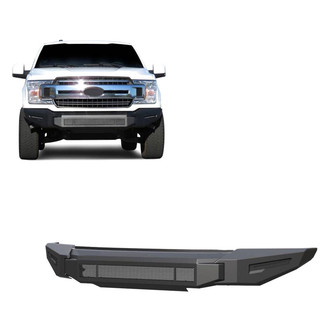 Black Horse® - Armour II Full Width Black Front Modular Bumper