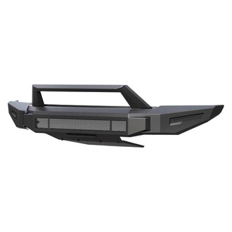 Black Horse® - Armour II Full Width Black Front Modular Bumper with Hoop