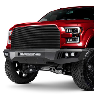 Black Horse® - Armour Full Width Black Front HD Bumper