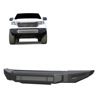 Black Horse® - Armour II Full Width Black Front Modular Bumper
