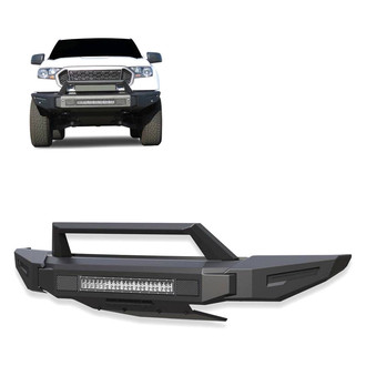Black Horse® - Armour II Full Width Black Front Modular Bumper with Hoop