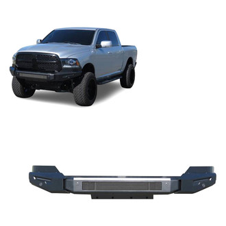 Black Horse® - Armour II Full Width Black Front Modular Bumper