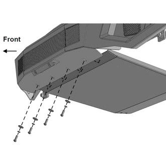 Black Horse® - Armour II Black Front Skid Plate
