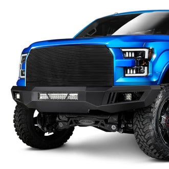 Black Horse® - Armour Full Width Black Front HD Bumper