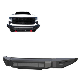 Black Horse® - Armour II Full Width Black Front Modular Bumper