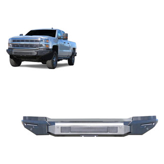 Black Horse® - Armour II Full Width Black Front Modular Bumper