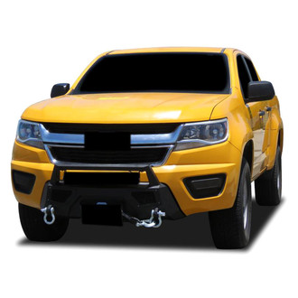 Black Horse® - Armour III Stubby Black Front HD Bumper with Hoop