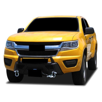 Black Horse® - Armour III Stubby Black Front HD Bumper with Hoop