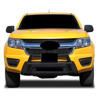 Black Horse® - Armour III Light Stubby Black Front HD Bumper with Hoop