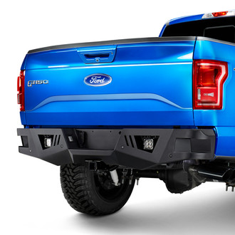 Black Horse® - Armour Full Width Black Rear HD Bumper